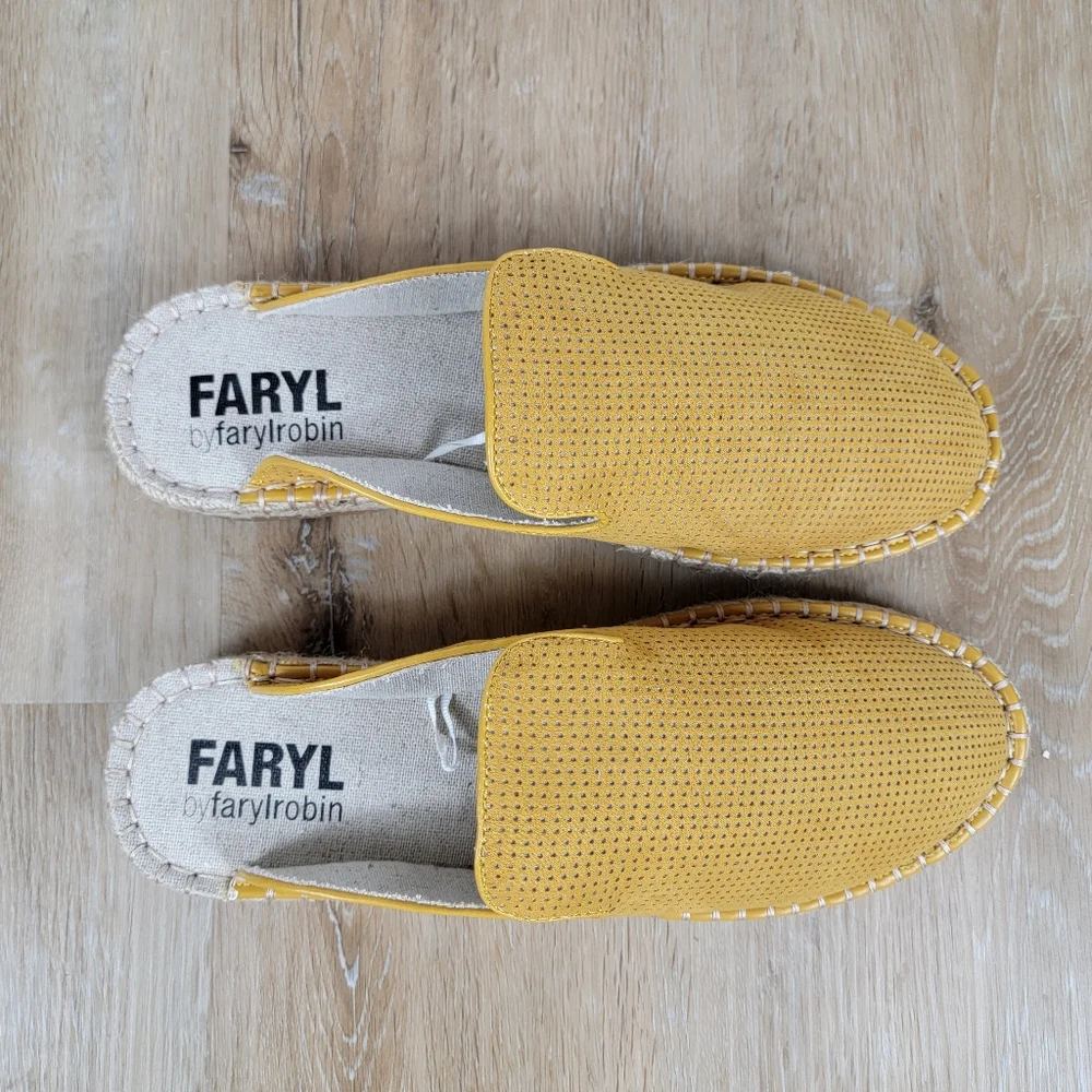 🆕️ Anthropologie - FARYL by farylrobin Mustard Yellow Perforated Espadrilles